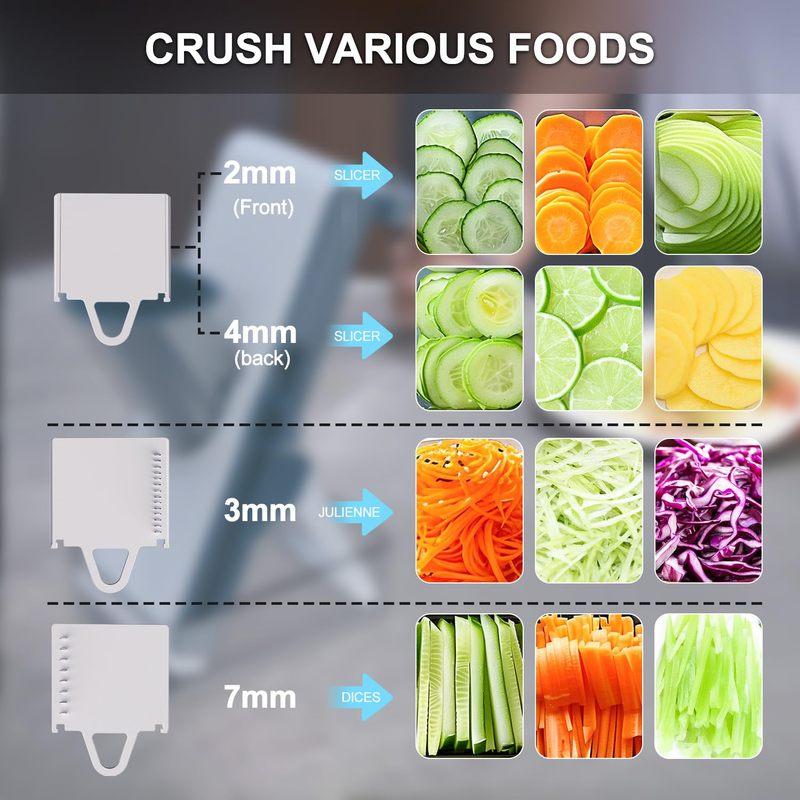 Safe Mandoline Slicer for Kitchen Multifunction Vegetable Salad Chopper Potato Cucumber Slicer French Fry Cutter 3 in 1 chopper