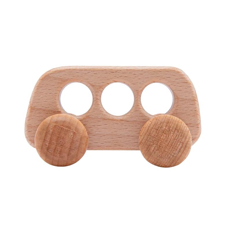 Baby Holz Klapphandy Spielzeug Bär Telefon Modell Montessori Spielzeug Simulationshandy für Kinder Früherziehungs Kognitionsspielzeug Geschenk
