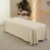 Weiches Hautfreundliches Baumwoll-Spannbettlaken mit Mittelloch - Minimalistisches Design für Massagesalons