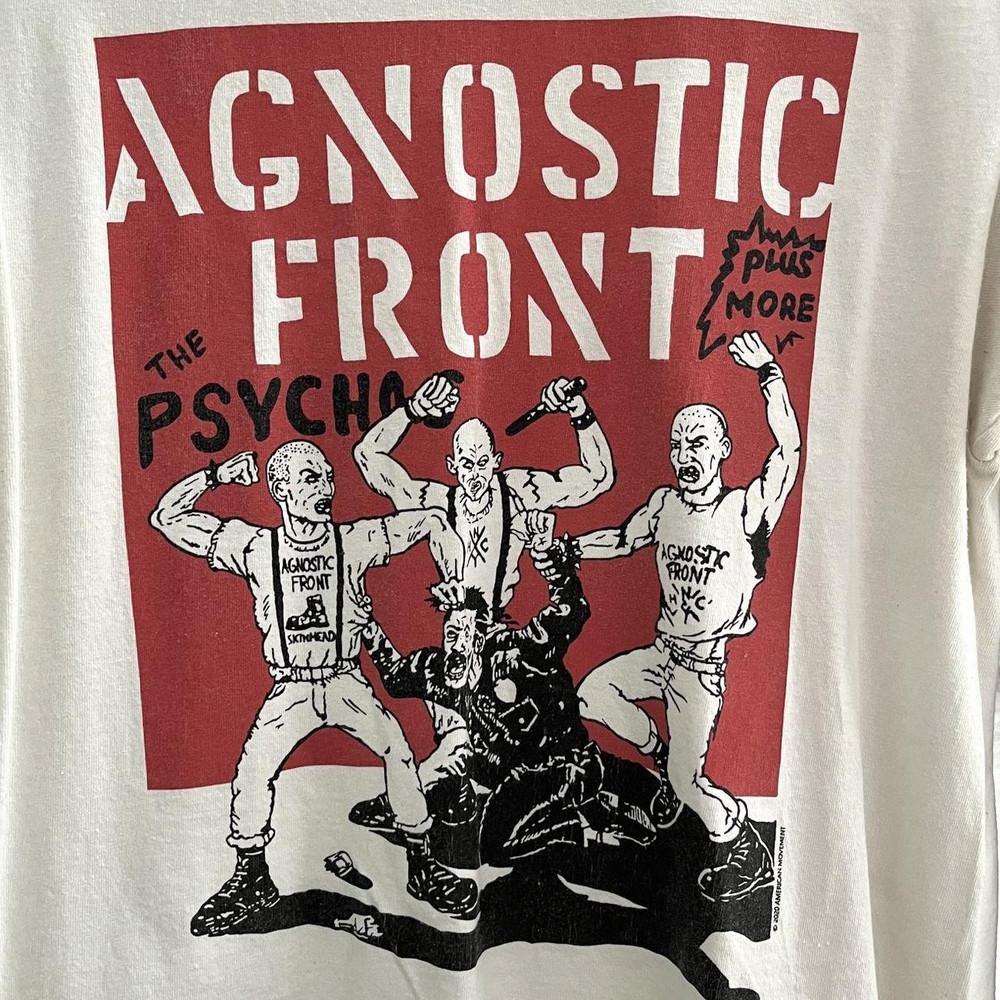 Agnostic Front Band The Psychos Full Size S-5XL Unisex T-Shirt XXL 1990₽