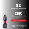 10in1 Mixed 2Inches Impact Screwdriver Bit Magnetic with Storage Organizer S2 Alloy Steel Bit Anti-Slip Impact X50 50-75mm