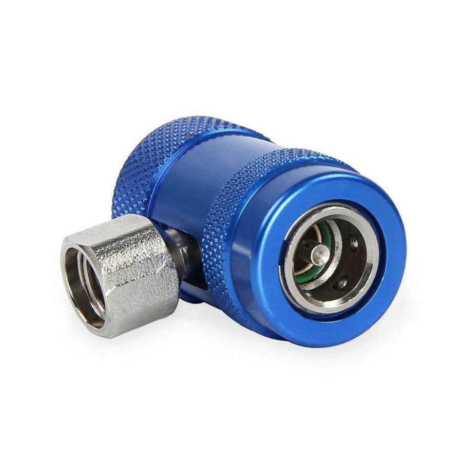 2 stk Bil Erstatt A/C Klimaanlegg Hurtigkobling Kobling Adaptersett for R1234YF