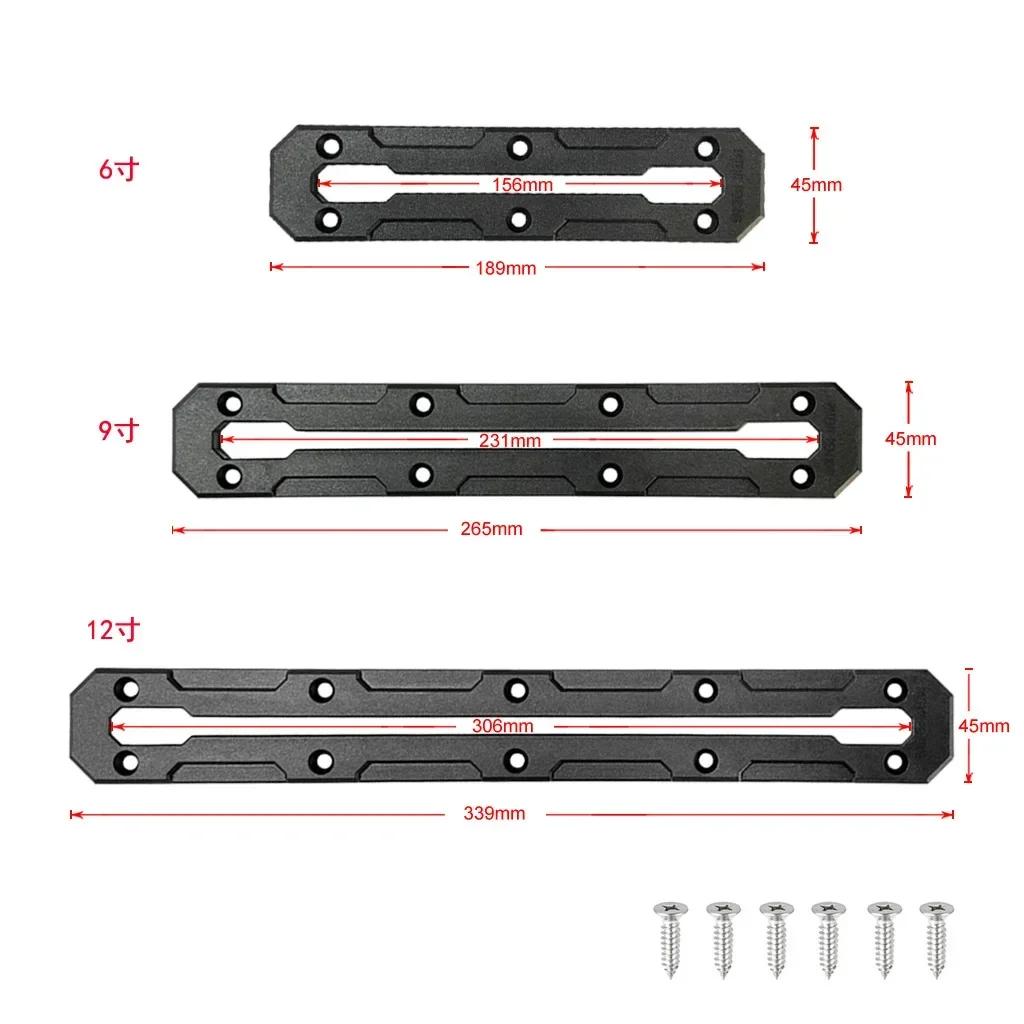 Kayak Track Base Low Profile Kayak Gear Rail Mount Track with Smooth Surfaces for Canoe Kayak Power Boat Tractor