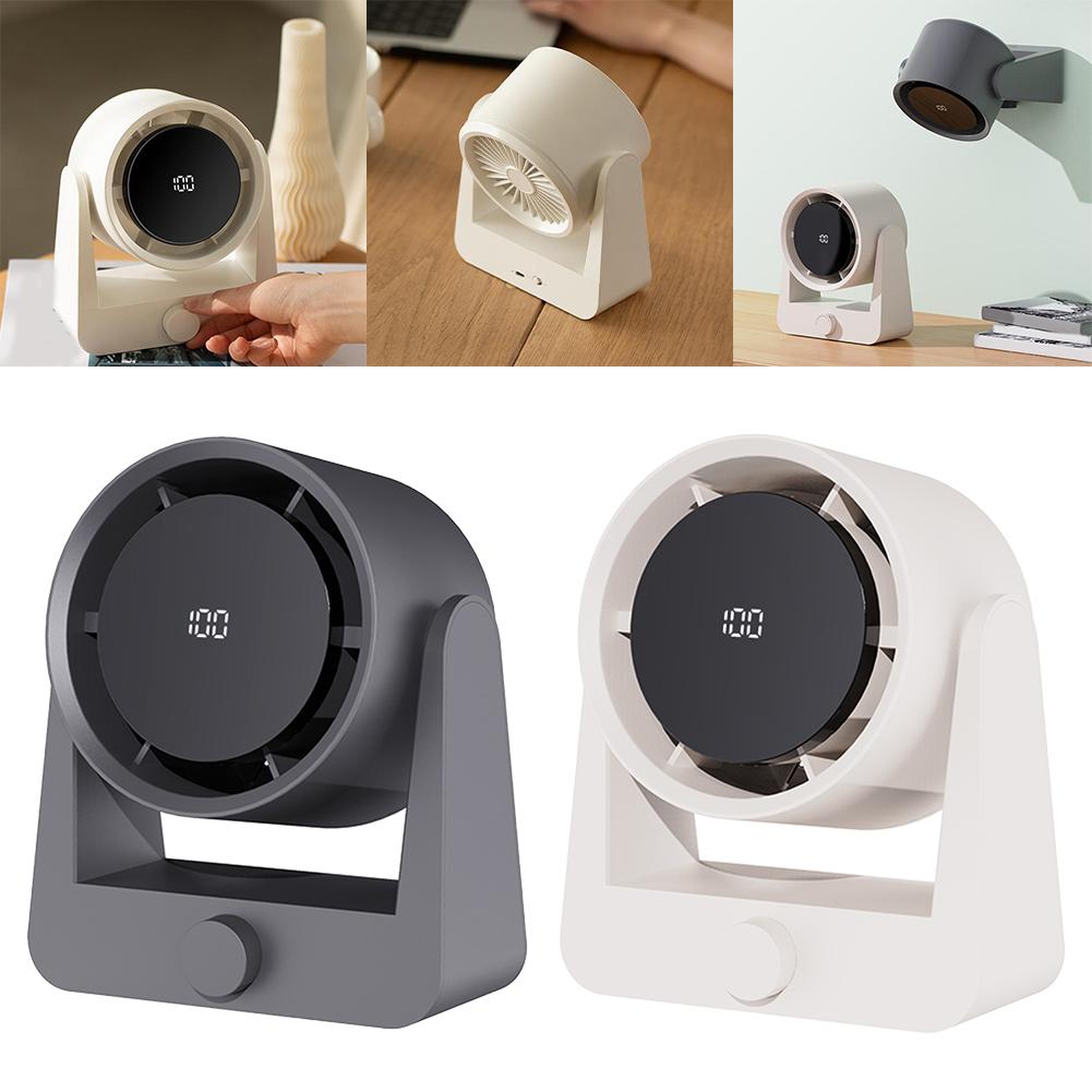 Adjustable Fan Electric Fan Indoor Cooling 100 Speed Levels 3D Air Circulation Flexible Mounting For Home For Kitchen