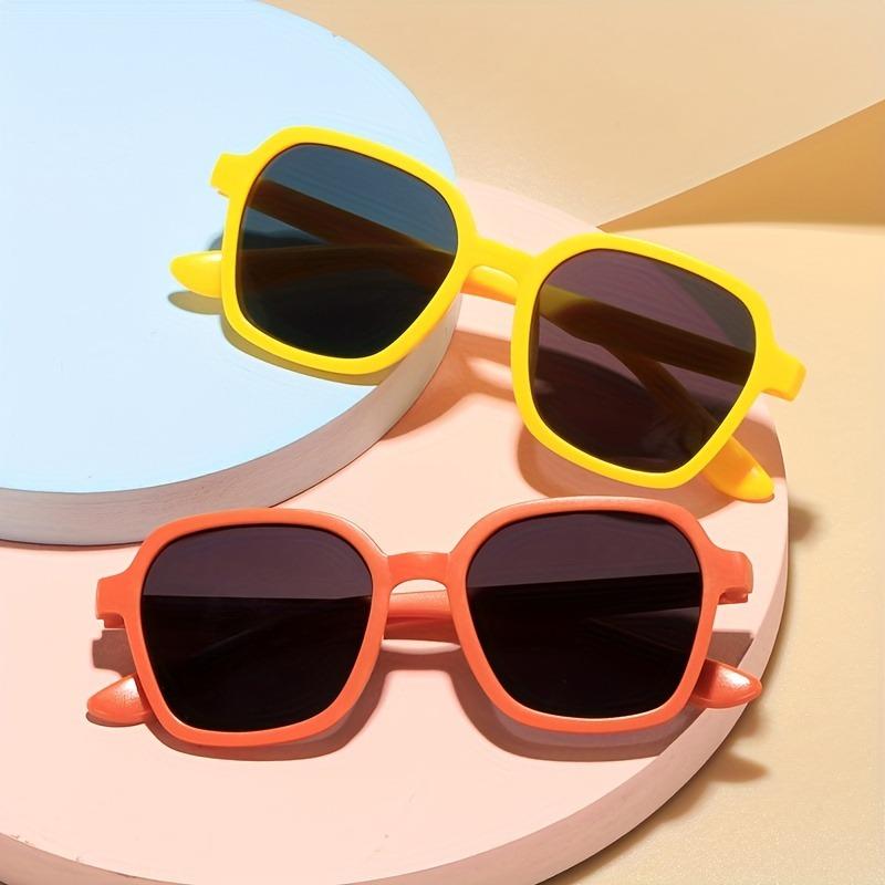 4pcs/set Teen'S Casual Square Glasses with Decorate Lens Function for Valentine'S Day Carnival Holiday Birthday Party