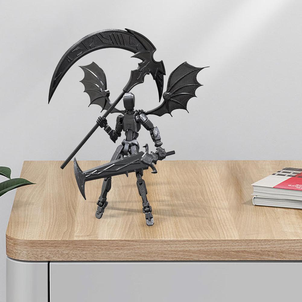 13 Robot Action Figure Toys Assembly Completed Full Body Mechanical Movable Toy Action Figure Dummy Office Desk Decoration Gifts