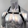 Gay Fetish Sexy Rave Mens Chest Harness Belt Men Gay Gothic Half Body Bondage Lingerie Adjustable Harness Cosplay Costume