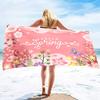 Snowman Microfiber Sand Free Beach Towel,Large Super Absorbent Lightweight Towel for Travel Pool Swimming Bath Christmas Xmas