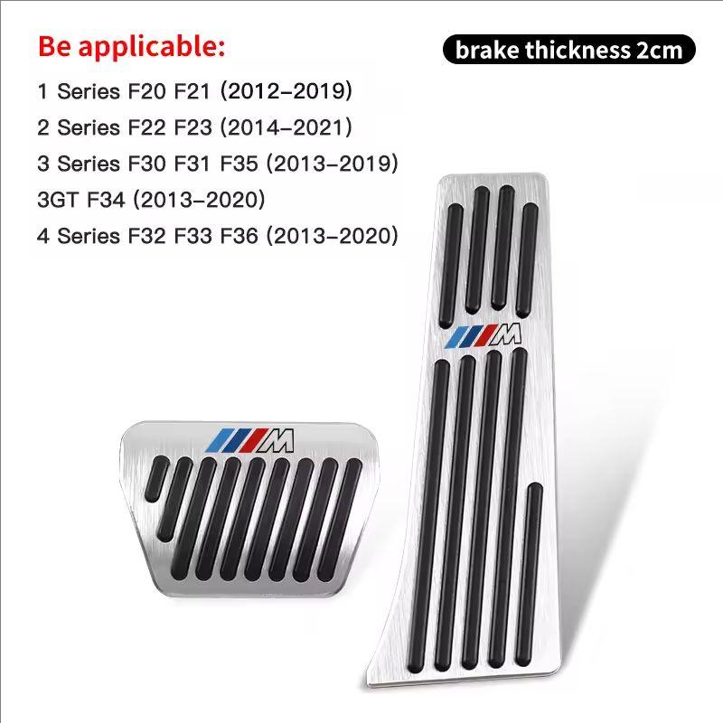 Accelerator Braking Foot Rest Pedal Cover For Car Bmw 3 5 6 7 Series X1 X2 X3 X4 X5 X6 F30 F10 E60G30 Automotive Interiors/Decal hkvr74