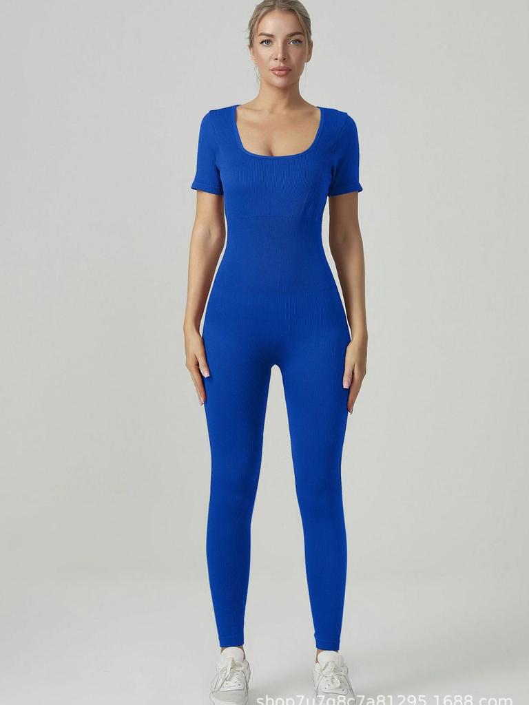 Seamless Women's Yoga & Running One-Piece - Quick-Dry Fit for Spring & Autumn