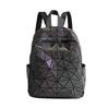 2026 Spring/Summer Geometric Luminous Double Shoulder Backpack - Trendy, Versatile, Large Capacity for School and Travel
