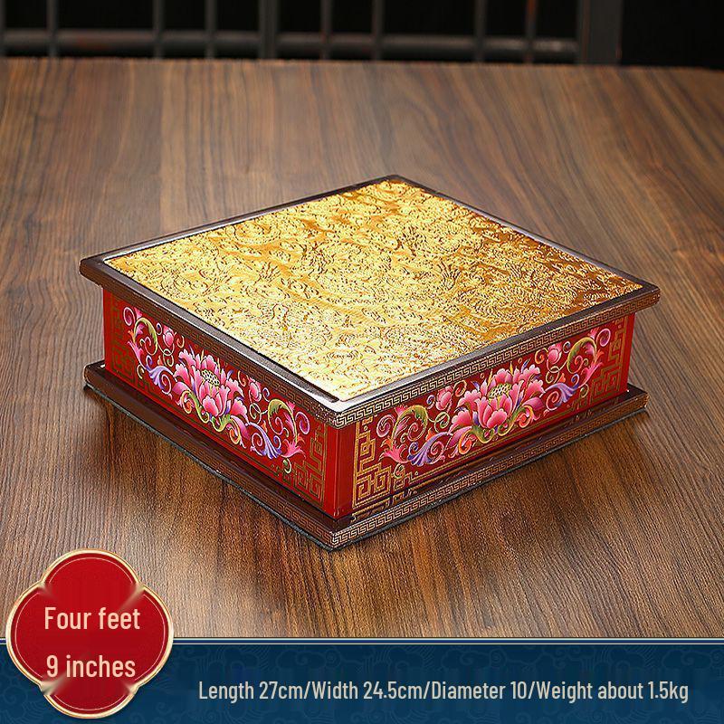 Guan Yin & Guan Gong Elevated Worship Stand for Buddhas & Gods Display