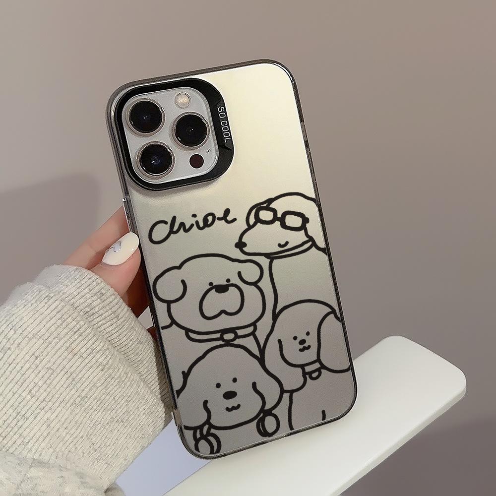 Applicable To Iphone14Pro Dog Photo Max Mobile Phone Case 16 Apple 13 Anti Fall 11 Sweet Cool Cartoon 15 Laser