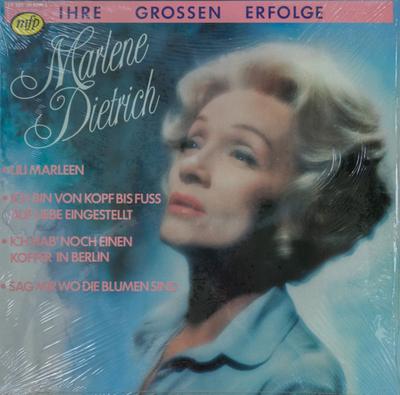 LP Record MARLENE DIETRICH  Ihre Grossen Erfolge 0221582991 Music For Pleas 1984 Netherland Jazz Used