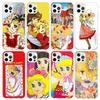 Anime Candy Phone Case For iPhone 17 Air 11 13 Mini 14 15 Plus 16 12 Pro Max 16E SE 7 8 Pattern Soft TPU Back Cover  17 Air 11 1