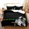 New Hip Hop Daft Punk Bedding Set Cartoon Anime Three-piece Set Adult Kid Bedroom Duvetcover Sets 3D Kawaii Roupa De Cama Casal
