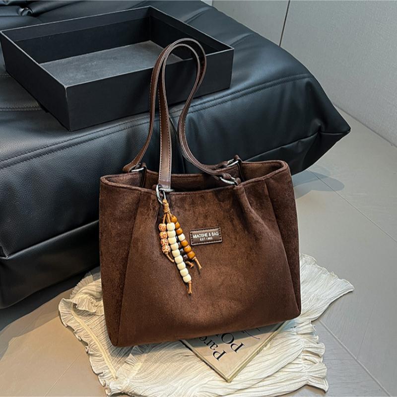 Large Capacity Leopard Print Commuter Bag, Women s Casual Retro Shoulder Bag Tote Bag 32*11*25cm кофейный