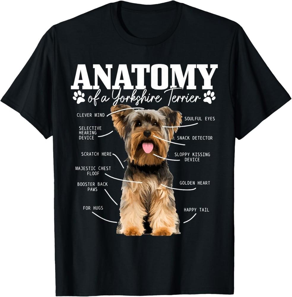 Funny Cute Dog Yorkie Mom Dad TShirt Unisex T-Shirt S
