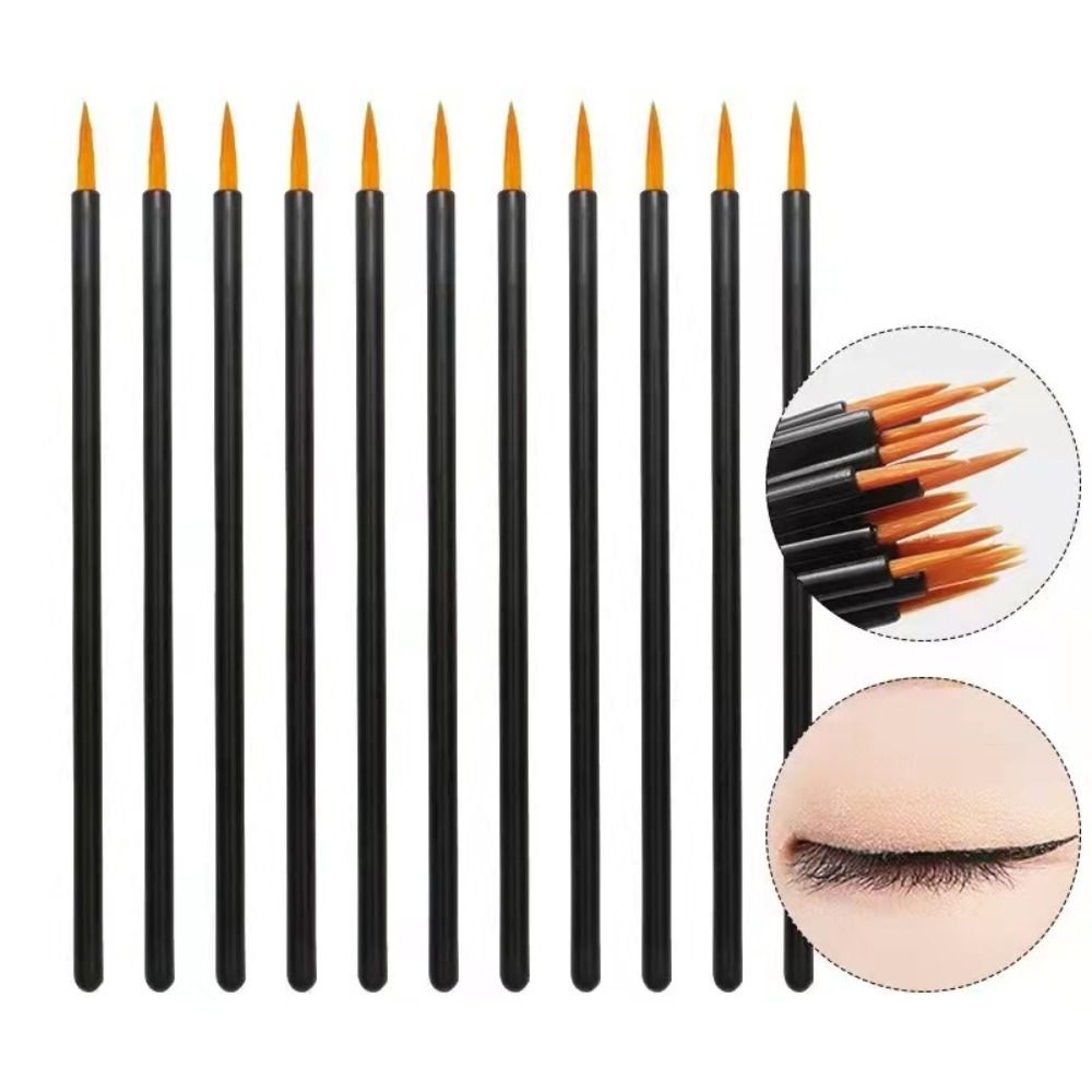 50/100Pcs Super Fine Lip Liner Contour Brush Micro Disposable Eyeliner Brush Makeup Brushes Women