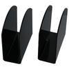 2pcs Acrylic Napkin Holder 4.9 X 4.7 X 1.96 Inches Black Tabletop Freestanding Tissue Dispenser Modern Holders for Paper Table