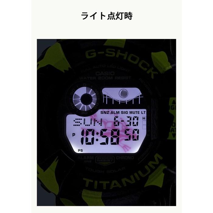 [Casio] G-Shock Frogman GW-8200TPF-1JR Men's Watch - Black/Neon Green