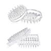12/16Pcs Furniture Caster Cup Carpet Protectors Comfortable Touch Spiked Furniture Cup Clear Plastic Chair Leg Covers