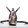 Retro Trend Large-Capacity Women'S Handbag Color Rhombus Messenger Women'S Bag Genuine Leather Shoulder Messenger Bag