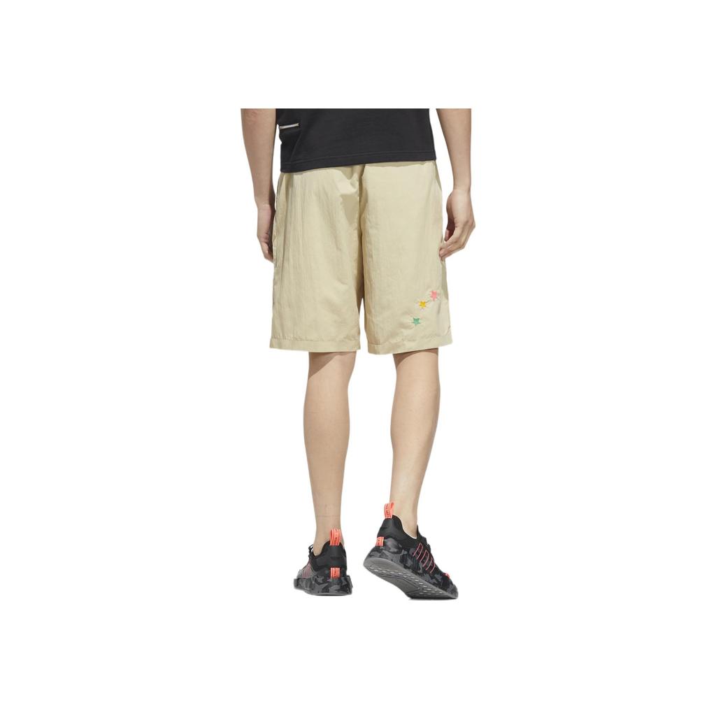 Adidas Originals Y2K Trefoil Shorts With Solid Color Logo Pattern Men Bottoms Khaki HM8038
