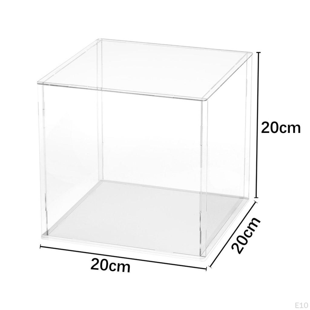 Acryl Klar Display Box Fall Figur Organizer Ständer Container Transparent für