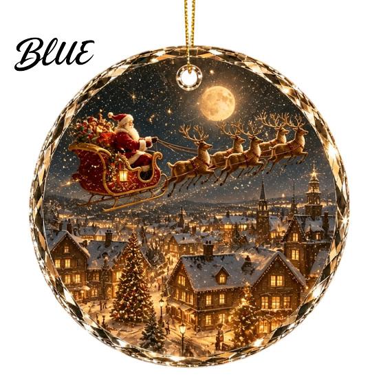 Christmas Gift for Decorative Special Ornament Holiday Scene Acrylic Friends Landscape Tree Decor Hanging Keepsake