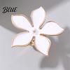 Long-lasting Ring Finger Exaggerated Enamel Big Flower Design Stunning Alloy