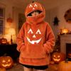 Men's and Women's Matching Halloween Pumpkin-Headed Vintage Sweatshirt