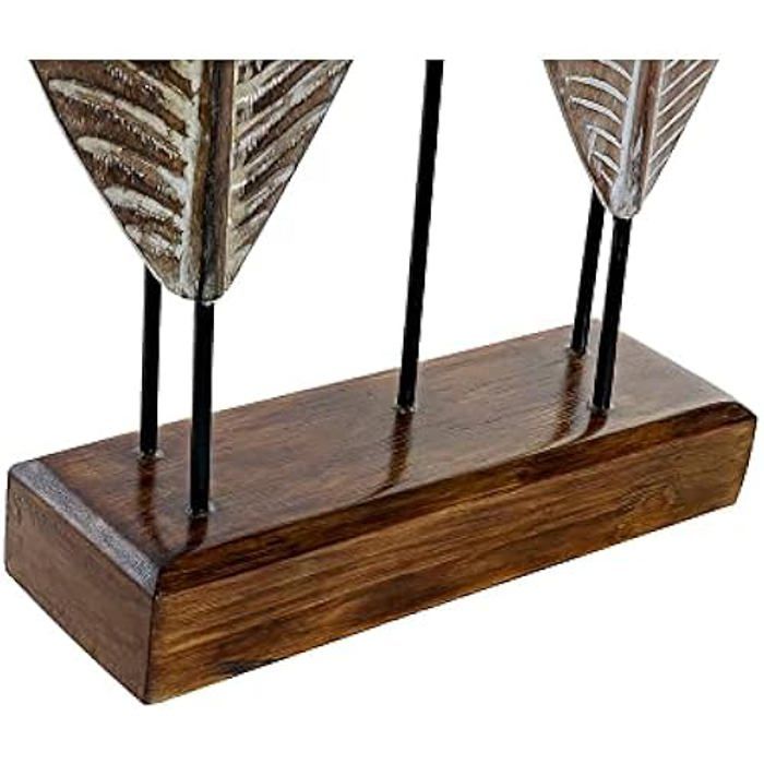 Figurine Décorative - HOME DECOR - Dkd Home Decor - Bambou À Feuilles - 33 X 10 X 81 Cm - Multicolore