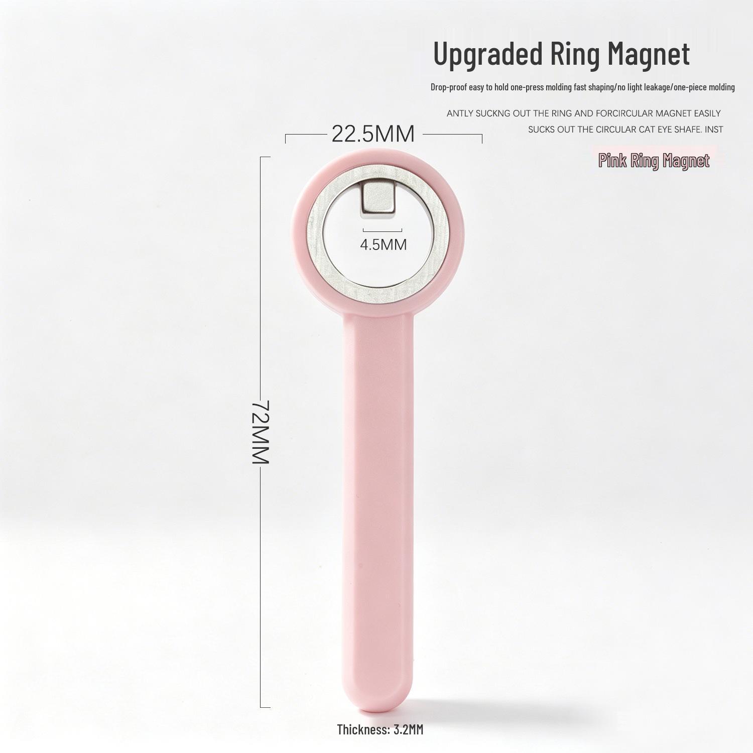 Silicone Handle Super Strong Cat Eye Gel Polish Magnet for Nail Art