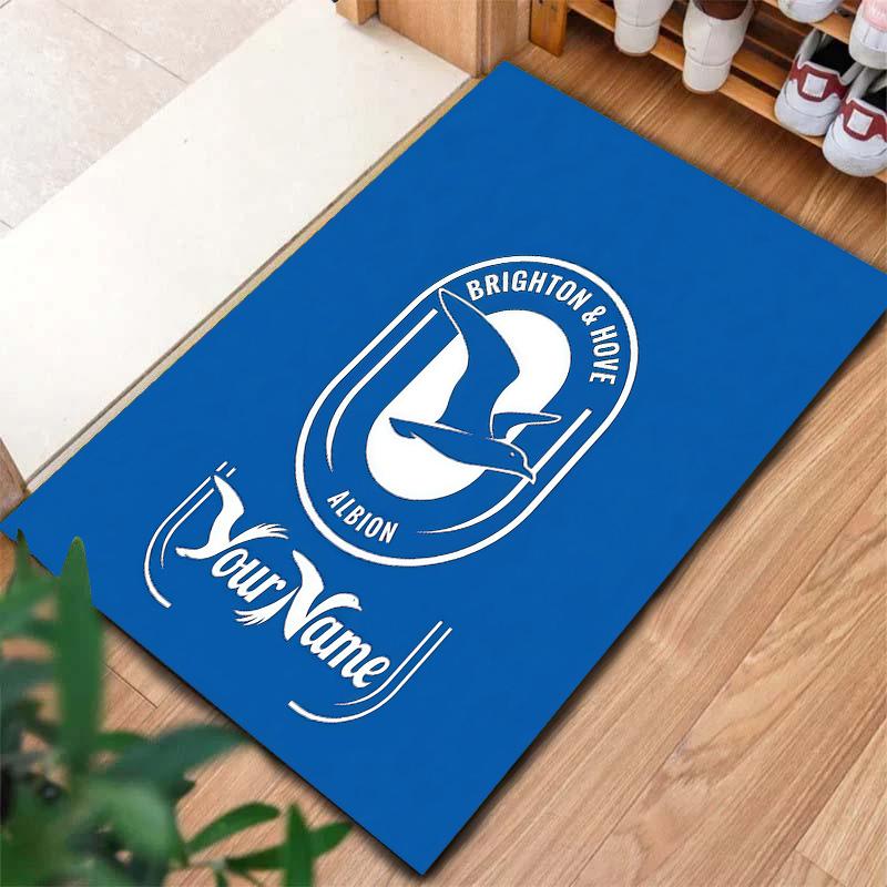 Brighton Hove Albion Custom Name Carpet Rug For Living Room Bedroom Home Sofa Decoration Kids Play Nonslip Floor Mat