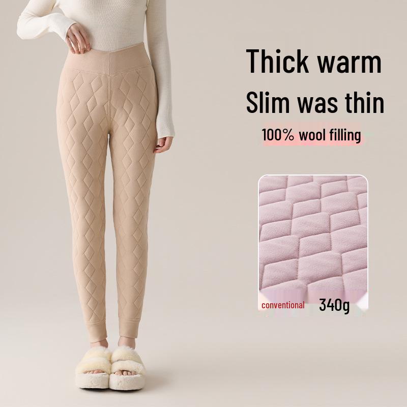Damen 2026 Neuer Stil Lammwolle Enge Hose - Frühling & Herbst Baumwolle Basisunterwäsche