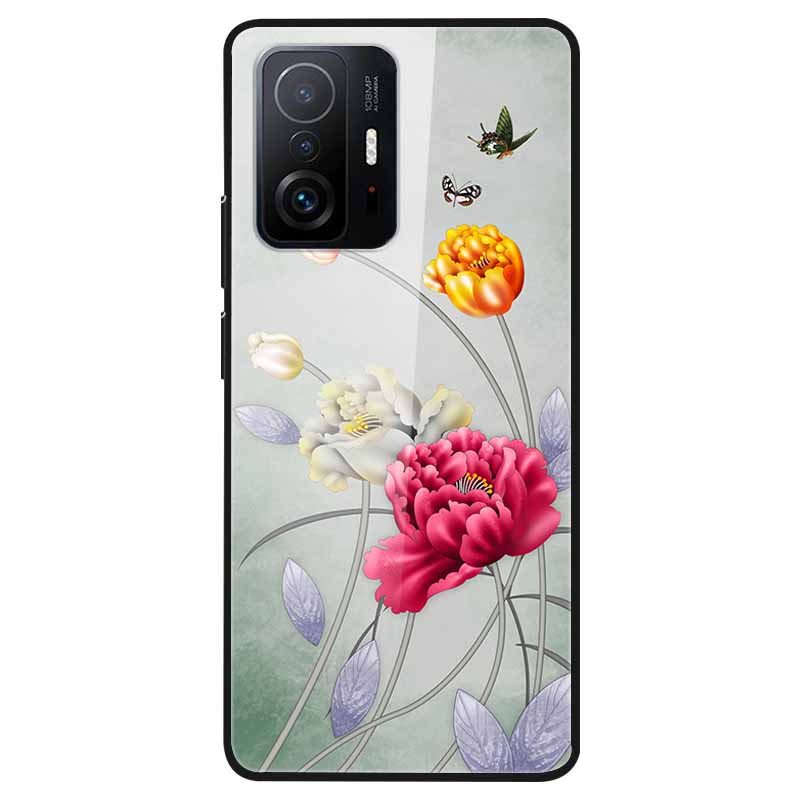 For Xiaomi 11T Tempered Glass Case Soft Bumper Hard Funda For Xiaomi mi 11T Pro Phone Case 11 T 11T Pro 11TPro Back Cover Shells