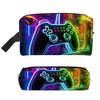 Zweiteilige Gamepad-Muster Kosmetiktasche, Federmäppchen für Jungen und Mädchen, Beste Geschenke, 2D Flache Cartoon-Taschen, Aufbewahrungstasche für Kinder