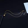 Gold-Plated Round Ball Pendant Necklace: Modern Elegance with Ancient Style