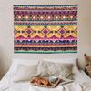 Bohemian Ethnische Wandteppich Wandbehang Geometrisches Muster Boho Wanddekor Mehrfarbig Makramee Textilkunst für Wohnzimmer Schlafzimmer