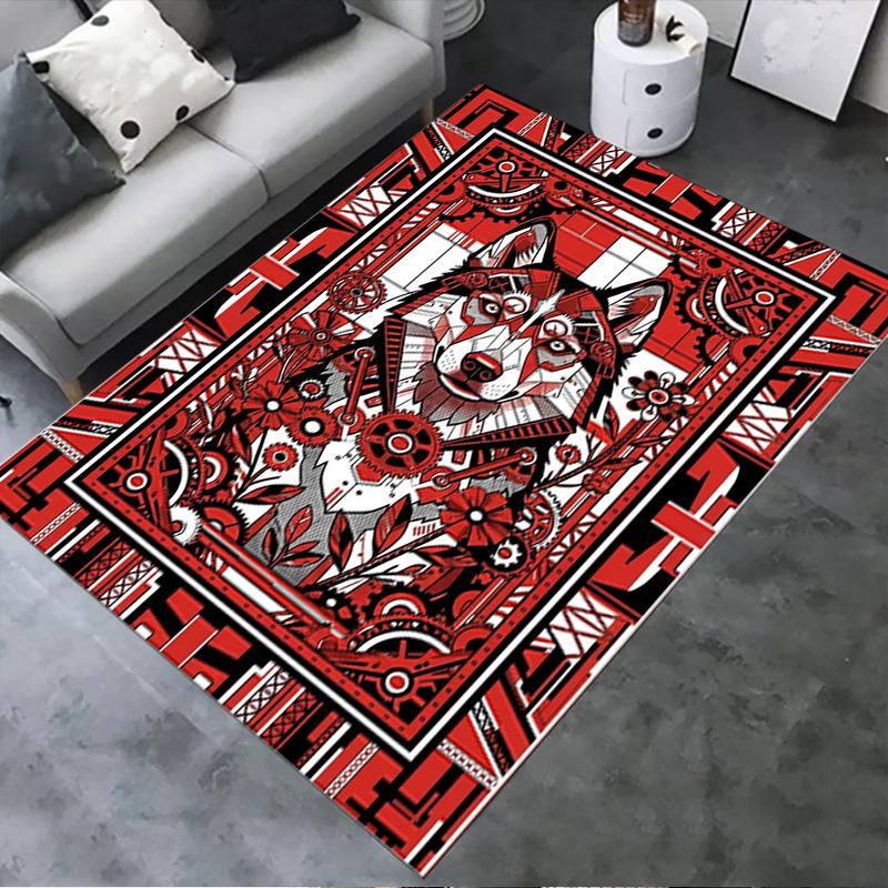 

2025 New Husky Dog Carpet Rug for Living Room Bedroom Home Sofa Decoration,Kids play Non-slip Floor Mat69 40x60cm( 15x23in )