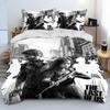 The Last of Us Horror TV Game Pedro Bed Ensemble Quilt Cover Bed Collection Quilt Cover Pillowcase Comforter king Queen Dimension Size Boys Adult