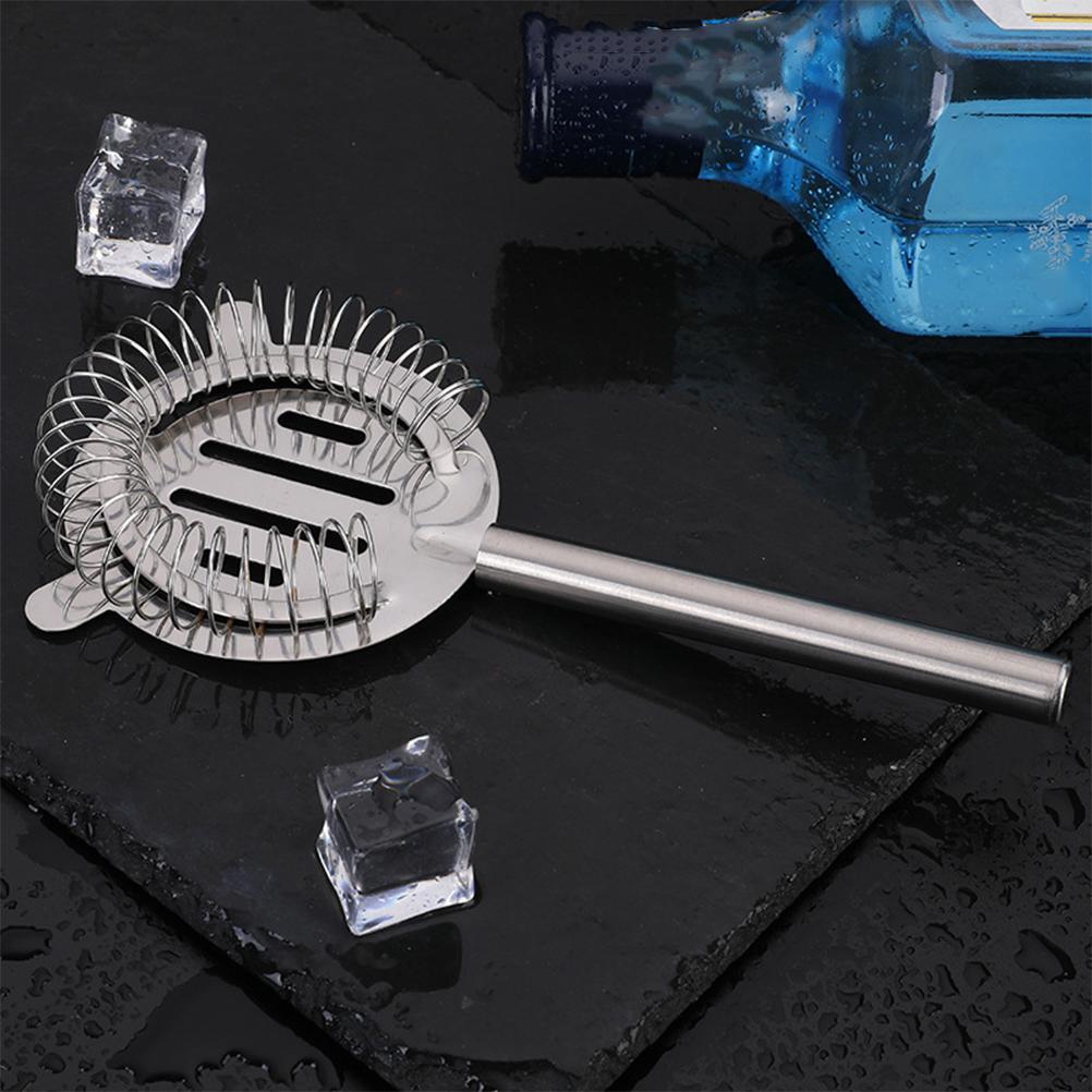 

2 шт. Регулируемый фильтр для льда, ситечко для коктейлей, нержавеющая сталь 19.00X8.60X2.50CM серебряный