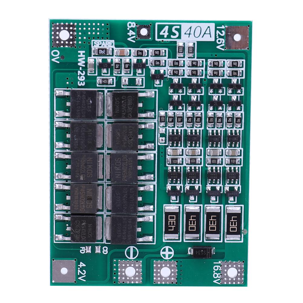 Battery Board Module 3S/4S 5A 10A 20A 25A 40A 60A Li-ion Lithium Ion Battery Charger Protection Board 18650 BMS for Drill Motor