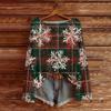 Women's Christmas Print Lightweight Sweater, Casual Long Sleeve Knit Pullover for Holiday
