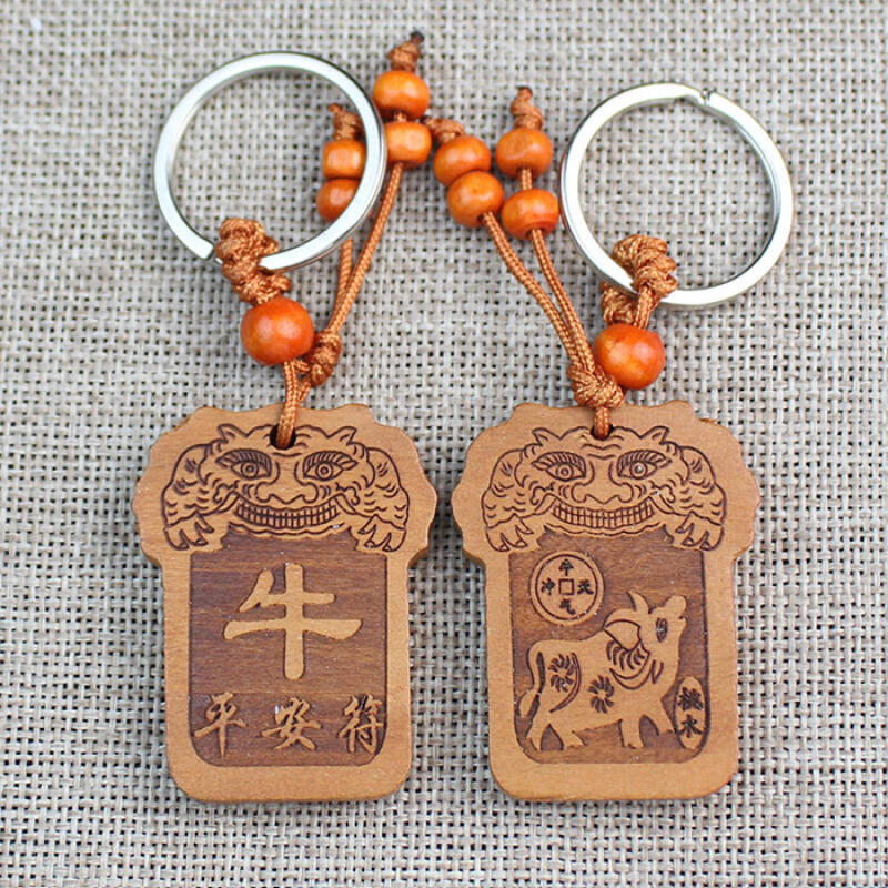 Buddhist Zodiac Car Keychain Keyring