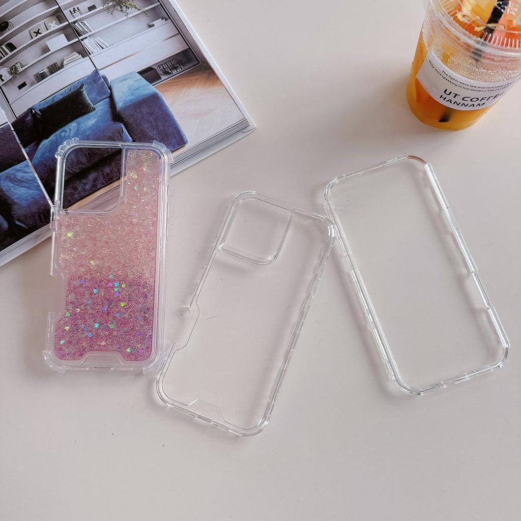 For iPhone 16 Pro Max Case Glitter Epoxy TPU PC Phone Back Cover Detachable 2 in 1