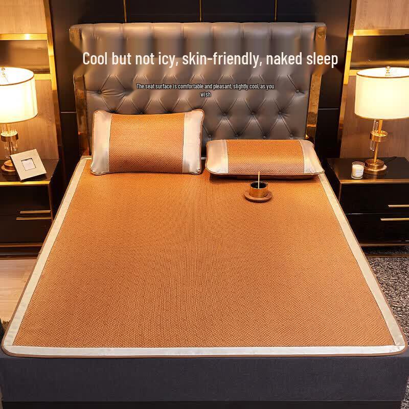 Hengyuanxiang Foldable Rattan Cooling Mat 3-Piece Set