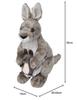 Wild Republic Kangaroo Plush Toy, Realistic Wild Animal, Soft Material, Cuddlekins, W16 X D30 X H30cm, 10935
