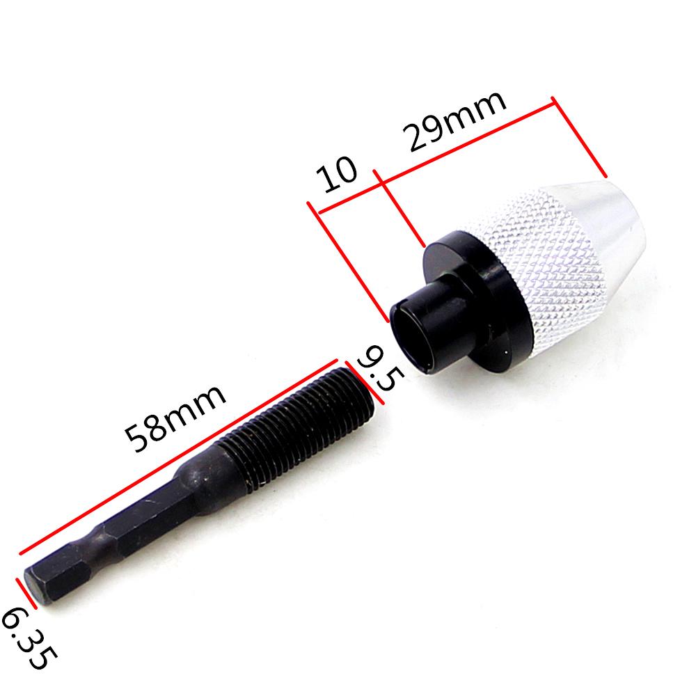 0,3-6,5 mm Snabbväxlande Sexkantigt Skaft Trebackig Självcentrerande Borrchuck 0,3-3,6 mm Elektriskt Slipverktygsset